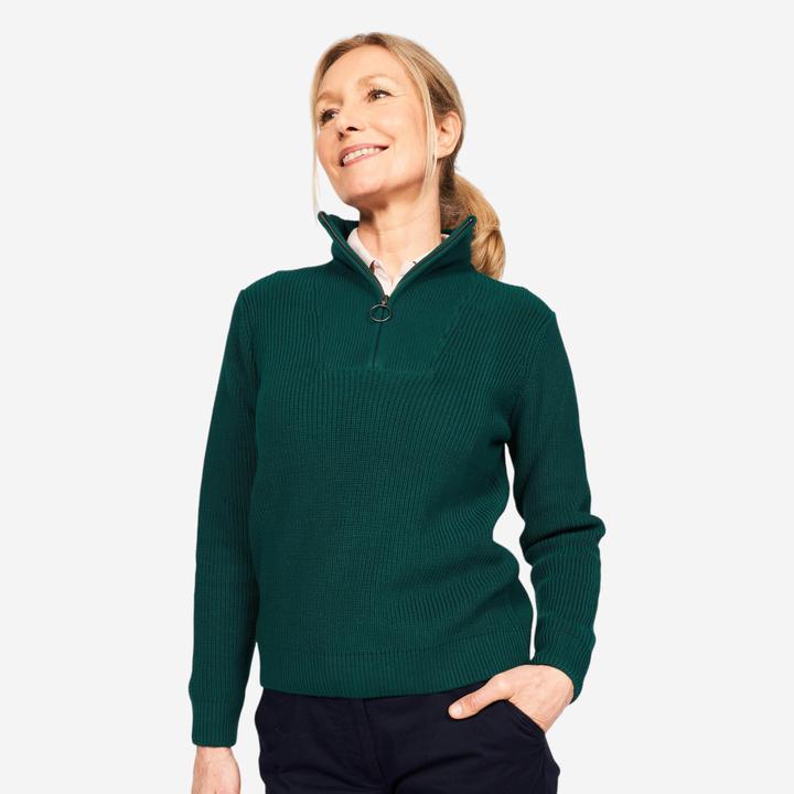 Image du produit Inesis Pull-over femme mi-bas golf - MW500 vert (XL)