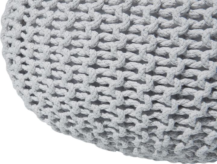 Produktbild Beliani Blianis Hocker 40 x 25 cm hellgrau CONRAD