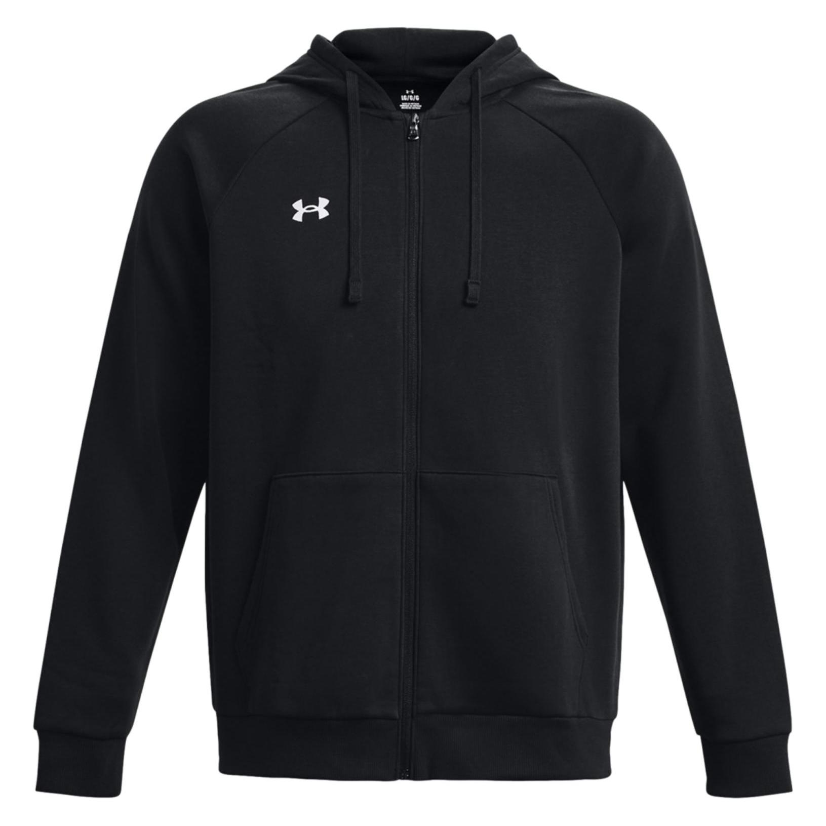 Under Armour, Mannen, Springer, Rival Fleece Full Zip Hooded Jacket Heren, Zwart, (M)