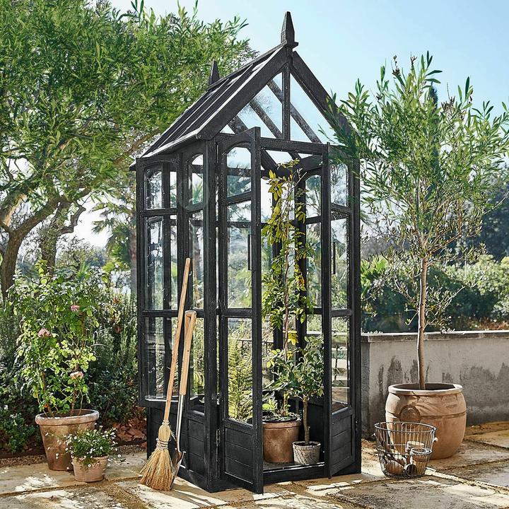 Produktbild Loberon Gartenhaus Halvento antikschwarz