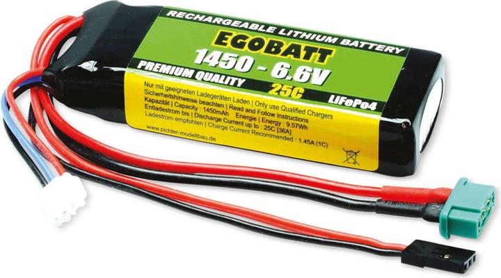 Actual product image Pichler Model making battery pack (LiIon) LiFe battery EGOBATT 1450 6.6V (25C) (6.60 V, 1450 mAh)
