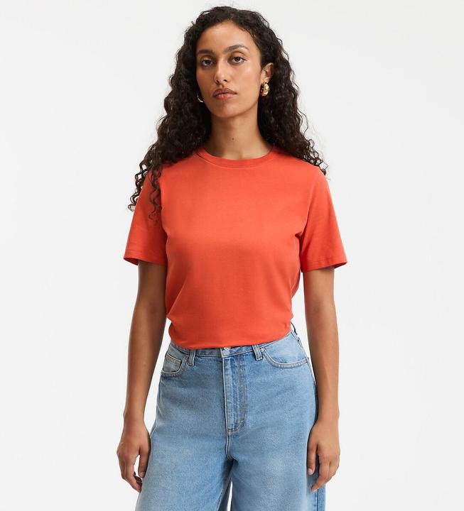 Image du produit La Redoute Collections T-Shirt mit rundem Ausschnitt und kurzen Ärmeln (M)