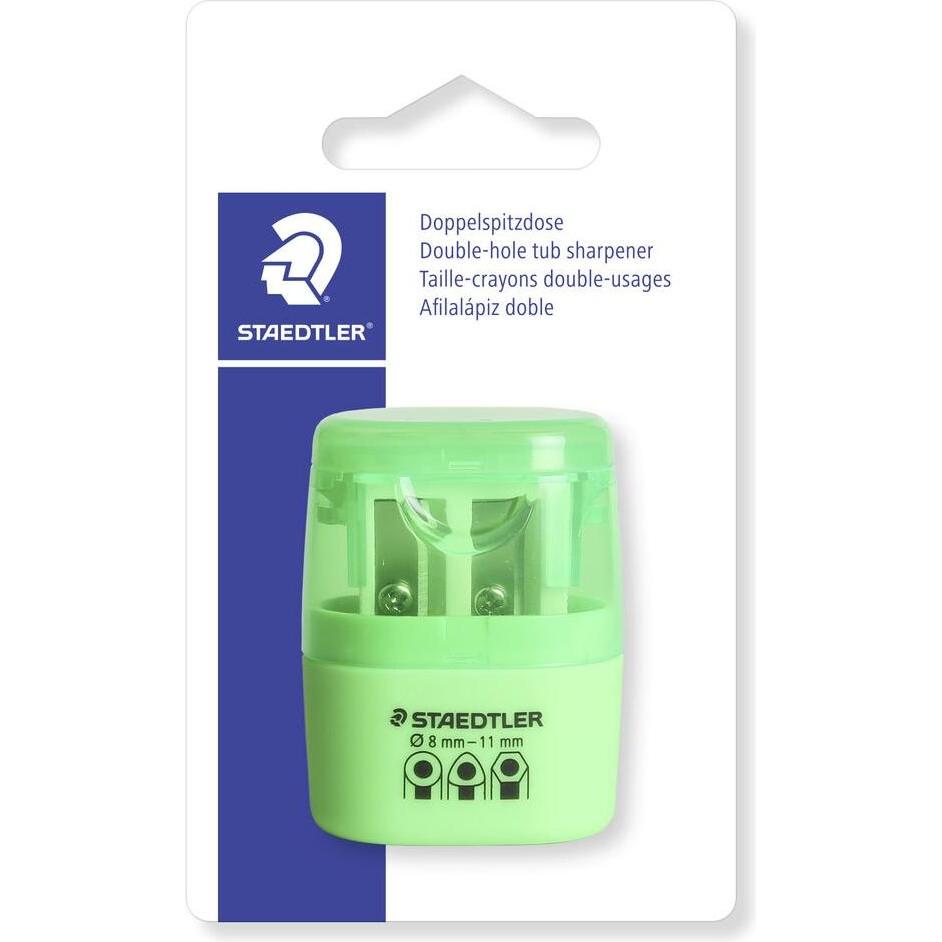 Staedtler, Spitzer, Doppelspitzdose neon grün 51260F50BK