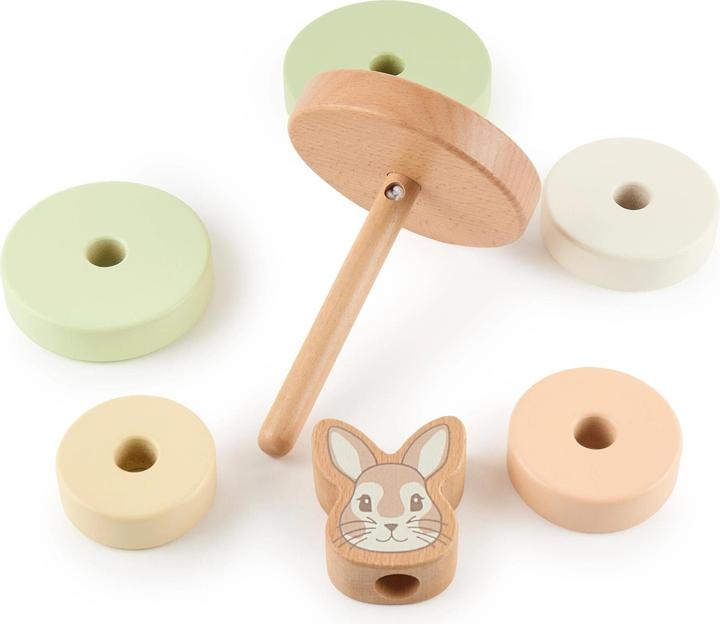 Image du produit Bieco Stapelspielzeug Stapelturm Hase Fine 10 cm x 10 cm x 18.5 cm
