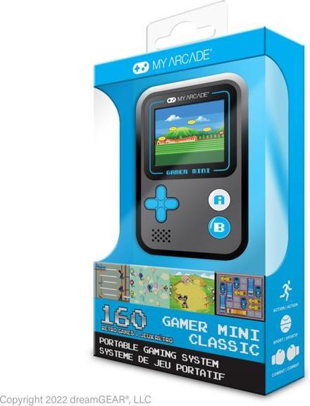 MyArcade Gamer Mini Classic 160 En 1 Bleu Et Noir