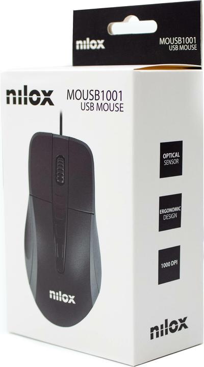 Actual product image Nilox MOUSE USB 1000 DPI MOUSB1001 (Cable)