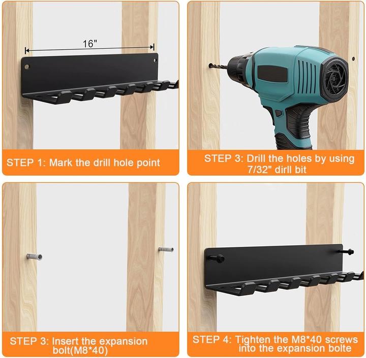 Image du produit BrtGym Gym Rack Organizer Wandhalterung