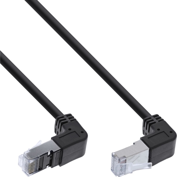 Image du produit InLine Câble patch coudé haut/bas (S/FTP, CAT6, 0.15 m)