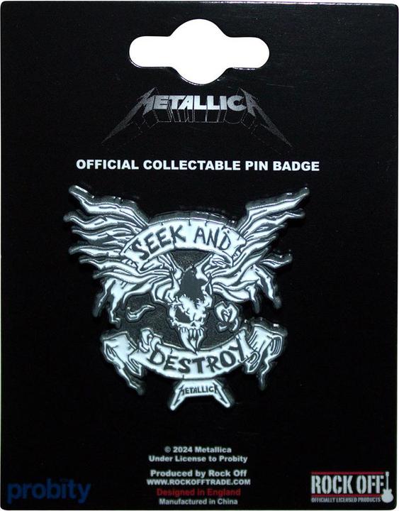 Produktbild Metallica Abzeichen Seek & Destroy ZinkLegierung Emaille