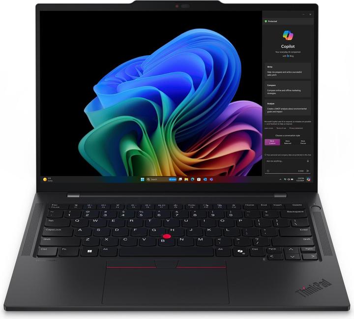 Actual product image Lenovo ThinkPad T14s Gen 6 (14", 512 GB, 16 GB, DE, Snapdragon X Plus X1P-42-100)
