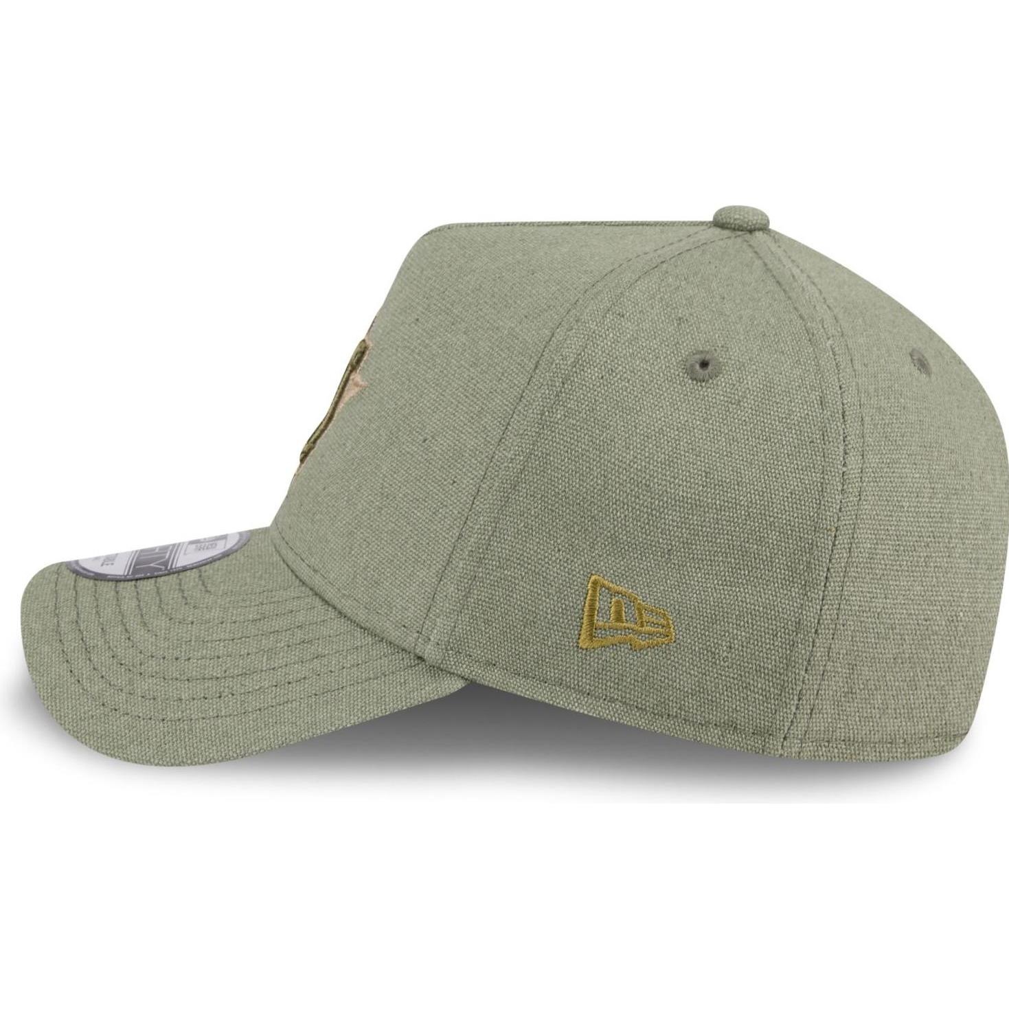 Thumbnail - New Era, Herren, Cap, A-Frame Trucker Leinen Cap - Houston Astros oliv, Grün, (One Size)