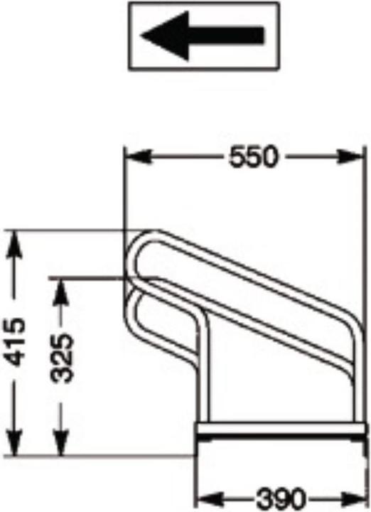 Produktbild HP Autozubehör Fahrradbügelparker 1-seitig 90 ° verzinkt Anzahl Radstände 6 zum Aufschrauben zerlegt