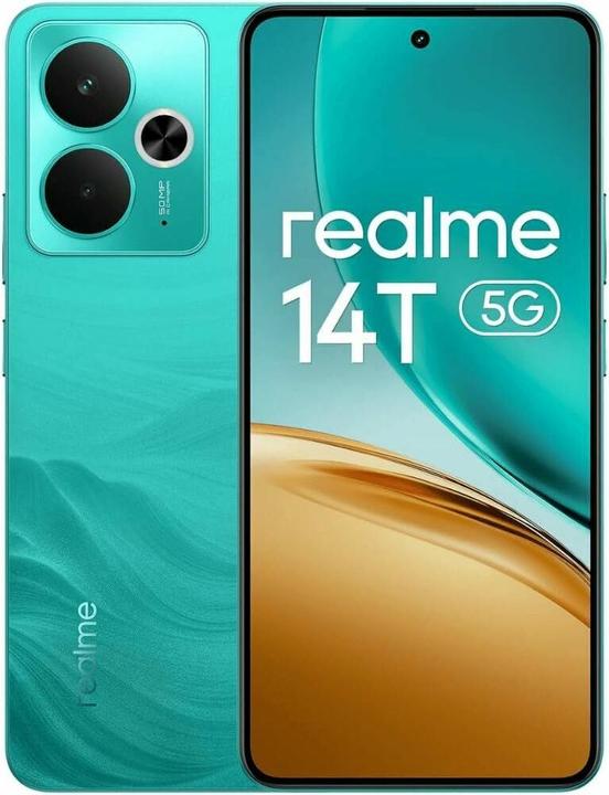 Actual product image realme 14T 5G 256GB/8GB - Surf Green (256 GB, Surf Green, 6.67", Dual SIM, 5G)