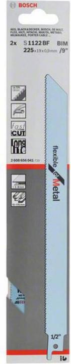 Produktbild Bosch Professional Zubehör Säbelsägeblatt S 1122 BF Flexible for Metal, 2er-Pack