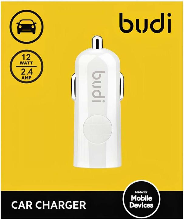 Immagine prodotto Budi Ładowarka samochodowa USB (Biały)