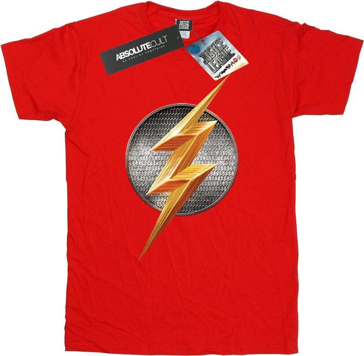 Actual product image Boys Justice League Movie Flash Emblem T-Shirt (152, 158)