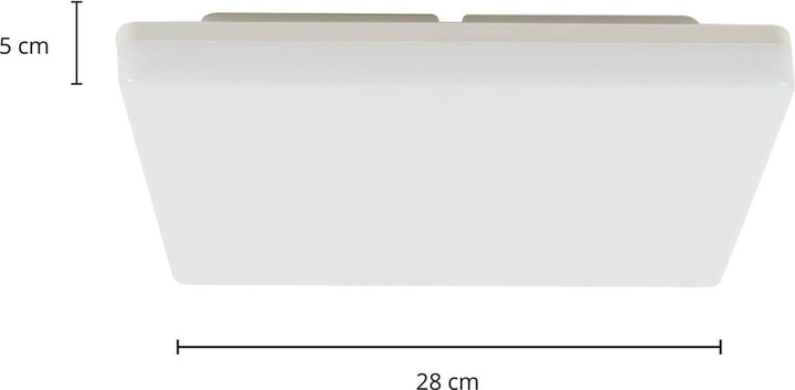 Produktbild Prios Artin LED-Deckenlampe, eckig, 28 cm (2160 lm)