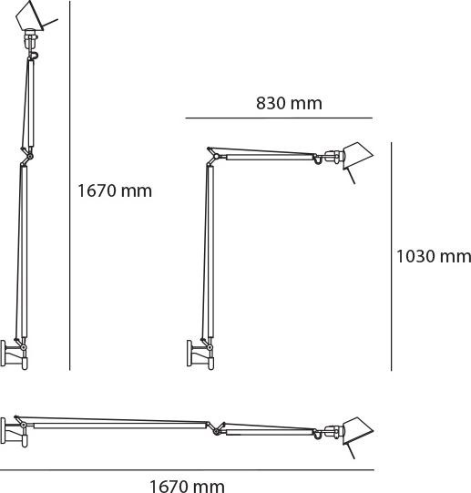 Produktbild Artemide Tolomeo Braccio (593 lm)