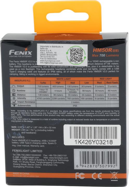 Image du produit Fenix HM50R V2.0 (700 lm)