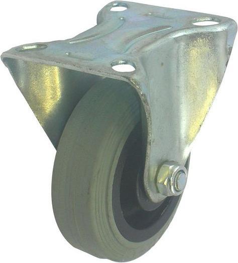 Produktbild RS PRO Fixed Castor, 75mm, Grey Rubber Tyre