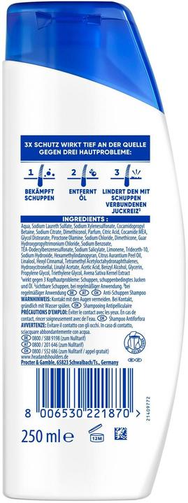 Produktbild Head & Shoulders Anti-Schuppen Shampoo sanfte Pflege Shampoo 250 ml (Flüssiges Shampoo, 250 ml)