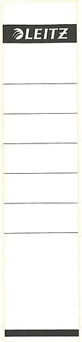 Productafbeelding Leitz Dossierrugetiket, 61 x 285 mm, lang, breed, wit geschikt voor standaard en hardboard