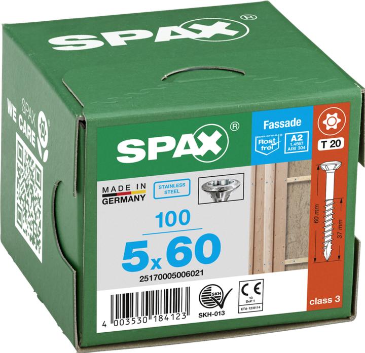Actual product image Spax A2 Pan Head Fraesrippen T-Star Plus T20 Partially Threaded Cut (100 Screws per piece)