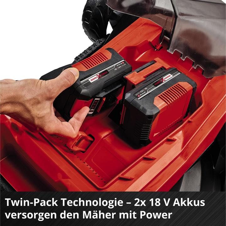 Actual product image Einhell One-hand battery lawnmower GE-CM 36/43 Li M- Solo (Rechargeable battery operated)