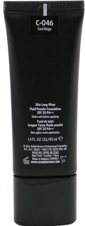 Actual product image Bobbi Brown Skin Long Wear Powder Foundation Sun Protection Factor 20 Cool Beige (No. C 046 - Cool Beige)