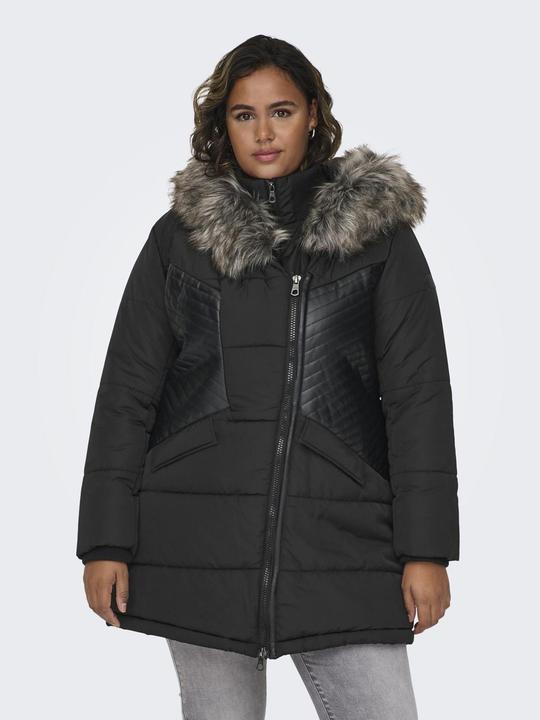 Immagine prodotto Only Cappotto curvy con cappuccio in pelliccia (54)