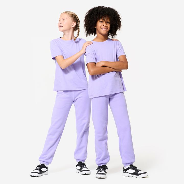 Image du produit Domyos Pantalon de survêtement multisport chaud enfant mixte, Violet