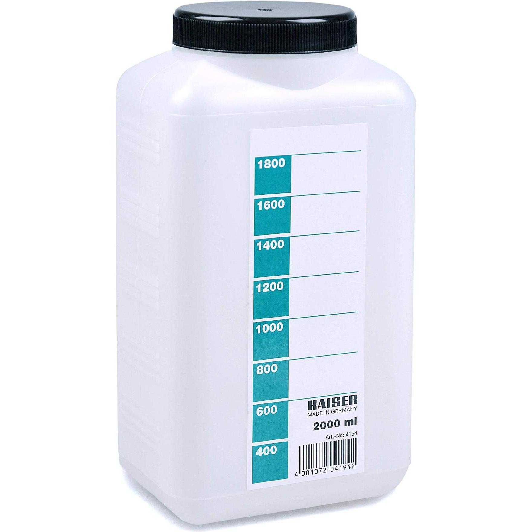 Kaiser Fototechnik Chemikalienflasche (Laborutensilien), Analogfilmentwicklung, Weiss