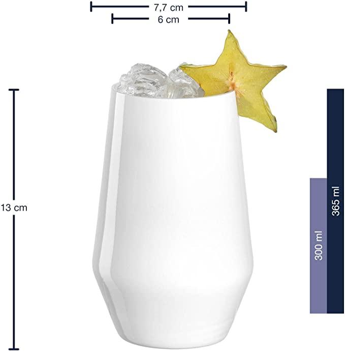 Immagine prodotto Leonardo Bicchiere da bere Etna 365 ml, 2 pezzi, Bianco (0.37 l, 2x)