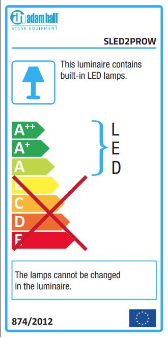 Actual product image Adam Hall SLED 2 PRO W LED music stand light