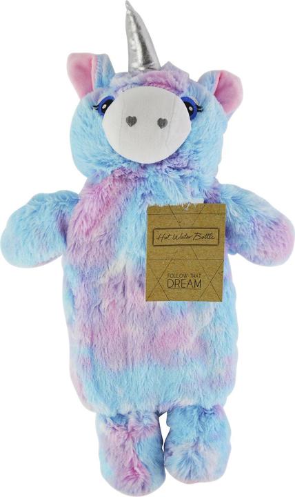 KS Brands Wärmflasche (1 l, Bettflasche mit Bezug)