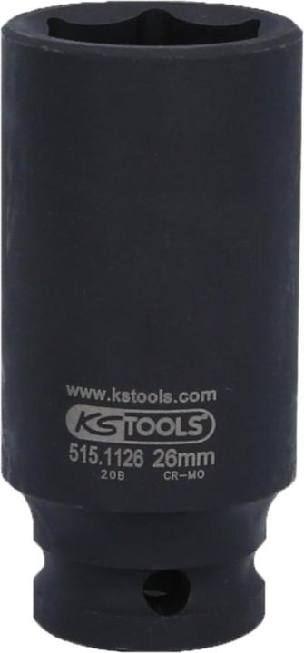 Actual product image KS Tools 1/2" power socket long (26 mm)