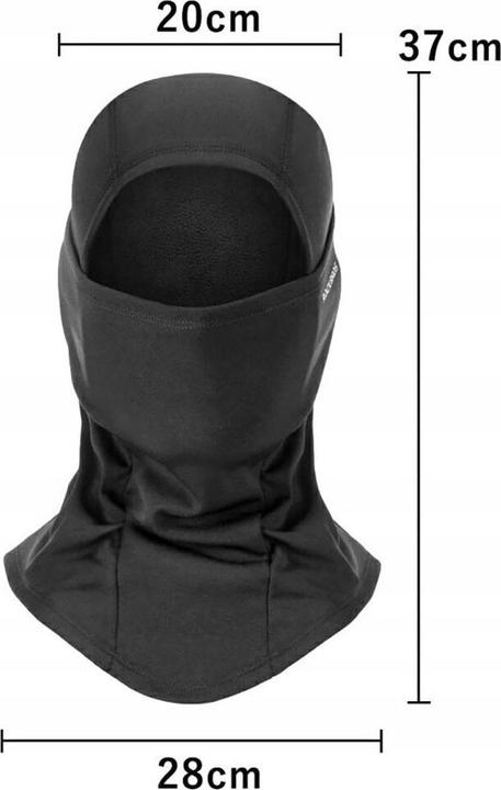 Actual product image Rockbros LF7345BK sports balaclava insulated - black