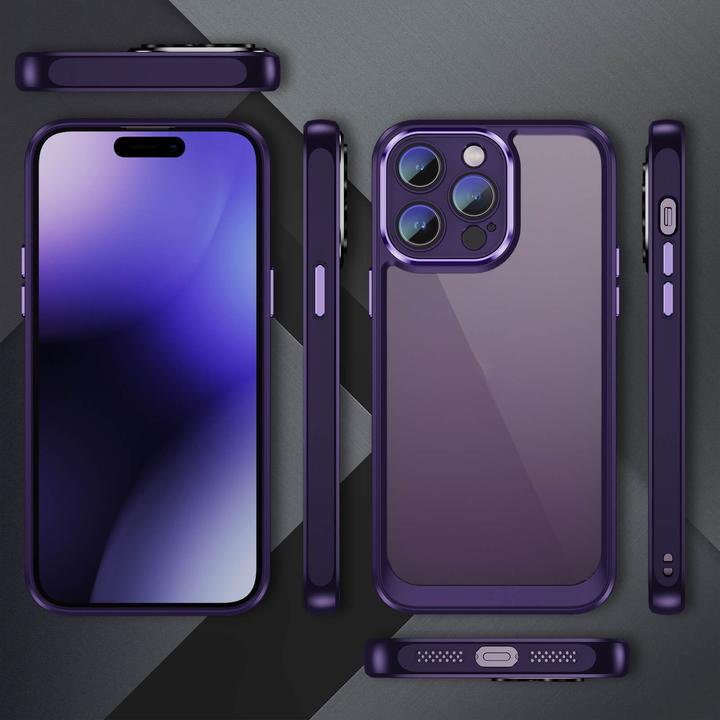 Actual product image Cover-Discount iPhone 15 Pro Max - Case with Camera Protector purple (Apple iPhone 15 Pro Max)