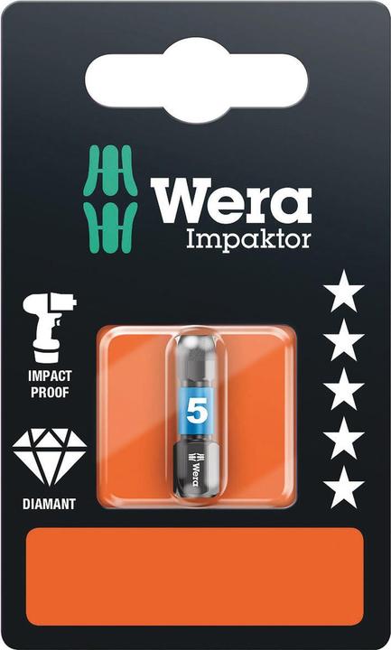Produktbild Wera 840/1 IMP DC Hex-Plus 5,0 x 25 mm SB (Innensechskant)