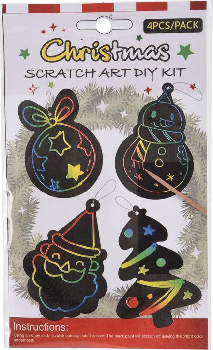 Actual product image Scratch card Christmas, 4 pcs.