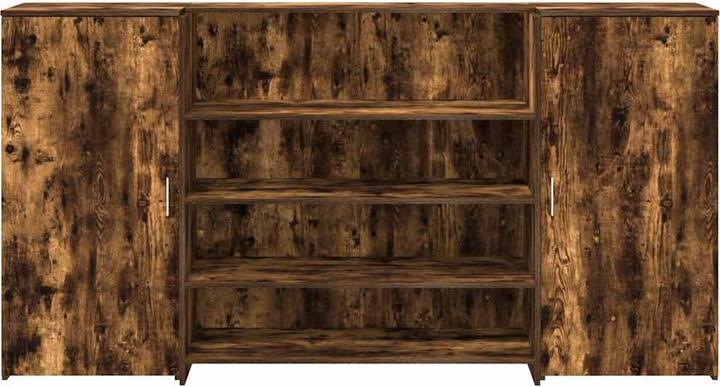 Image du produit vidaXL Comptoir d'accueil Chêne fumé 200x50x103,5 cm Bois composite Comptoir d'accueil