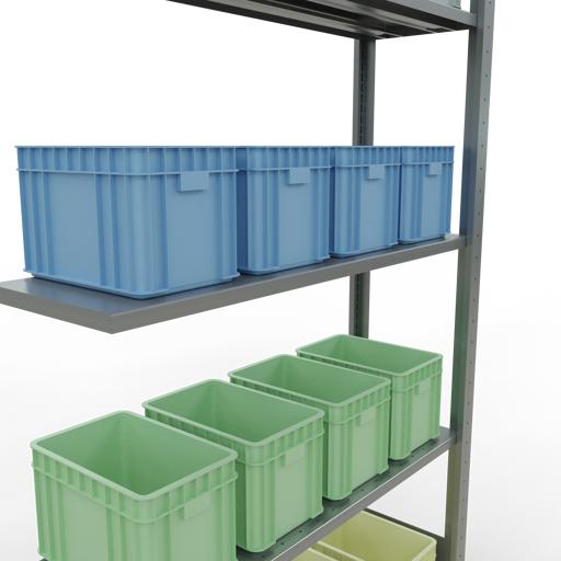 Image du produit Schulte Lagertechnik Système d'assemblage de rayonnages MULTIplus85 avec traverses de longueur