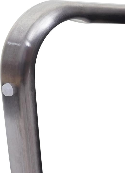 Actual product image Swisshandel24 Bench, dining room bench bench upholstered bench, backrest fabric/textile stainless steel brushed - (180 cm)