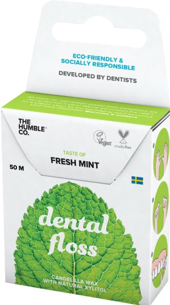 Actual product image The Humble Co. Brush dental floss: Fresh mint (50 m)