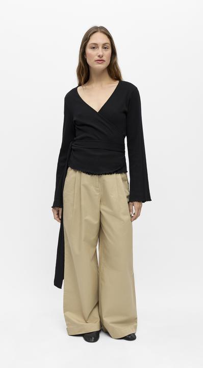 Produktbild Object Rippstrick Wickel Strickjacke (M)