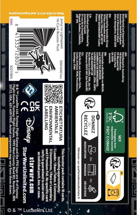 Produktbild FFG Star Wars: Unlimited - Jump to Lightspeed - Booster Display -E- (Englisch, Booster Display)