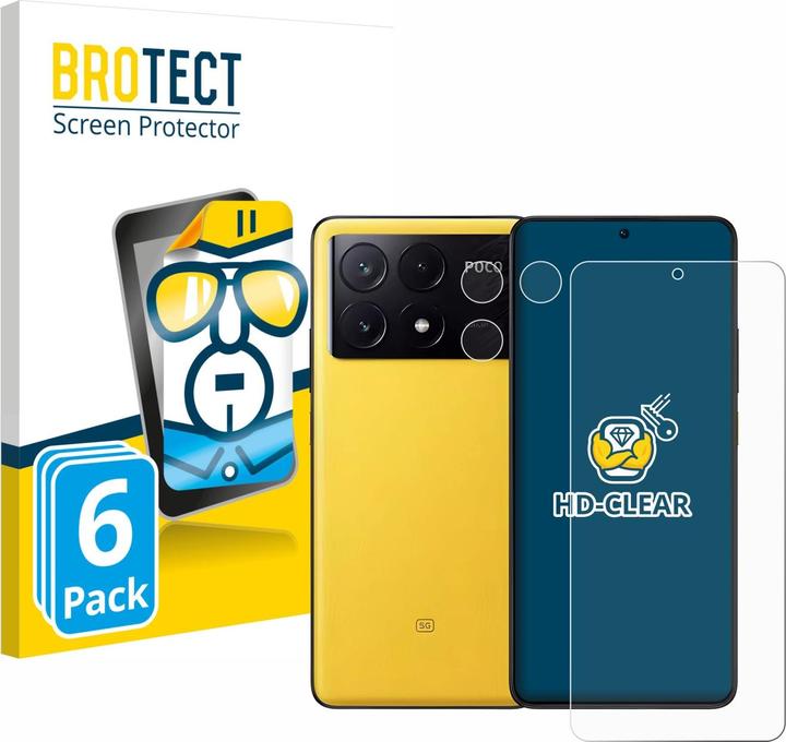 Immagine prodotto BROTECT Pellicola Trasparente (6 pz., Xiaomi Poco X6 Pro)