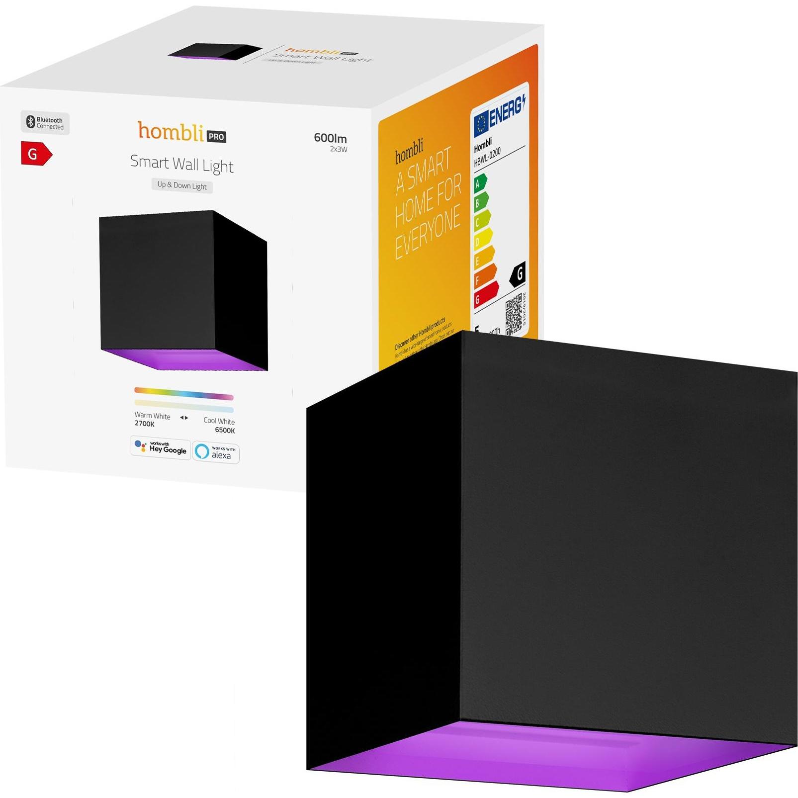 Thumbnail - Hombli, Gartenbeleuchtung, Smart Outdoor Wall Light V2, Black (600 lm, IP54)