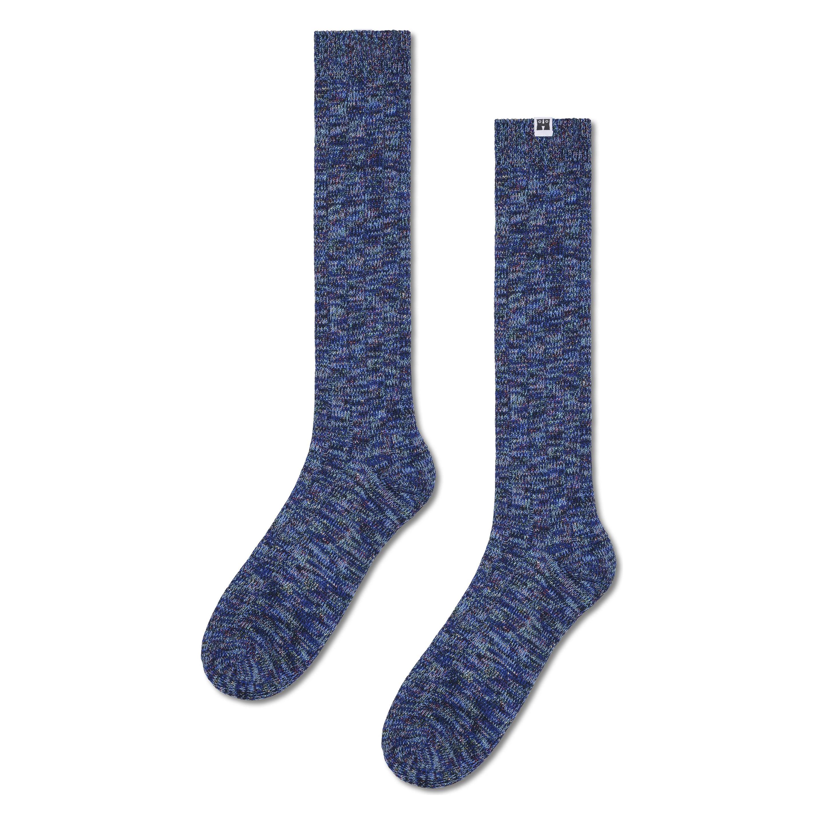 Happy Socks, Damen, Socken, Shimmering Slouch Sock, Blau, (Einzelpack, 36 - 40)