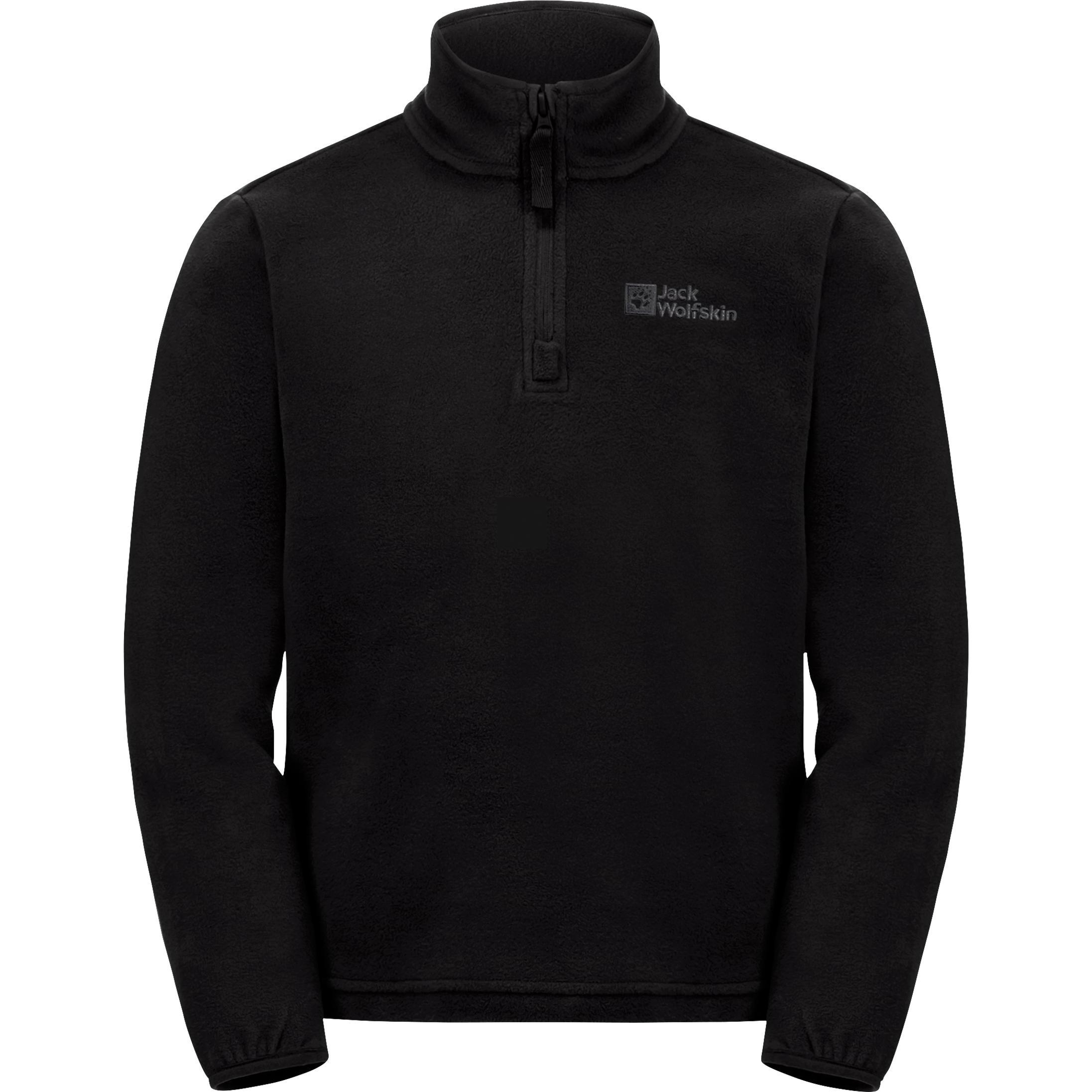 Jack Wolfskin, Unisex, Pullover, Kid's Taunus Halfzip, Schwarz, (92)